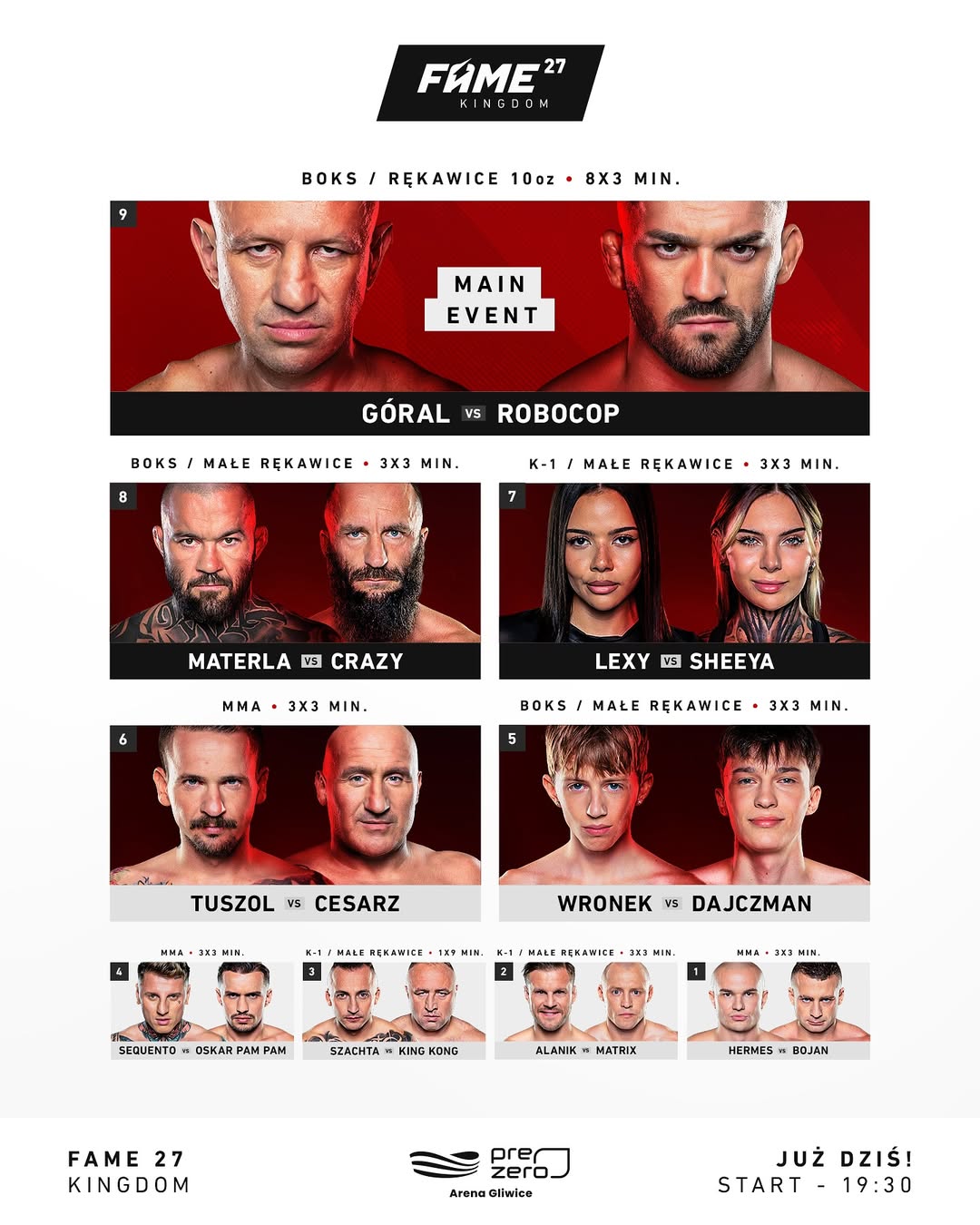 Gala FAME MMA 27: Kingdom - wyniki walk