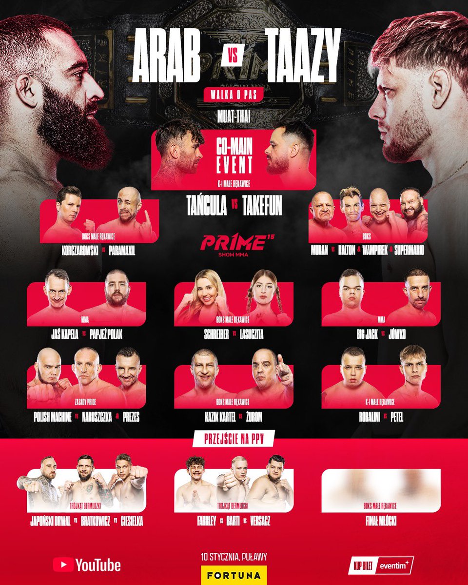 Gala Prime MMA 15: Merry Freakmess - karta walk i wyniki