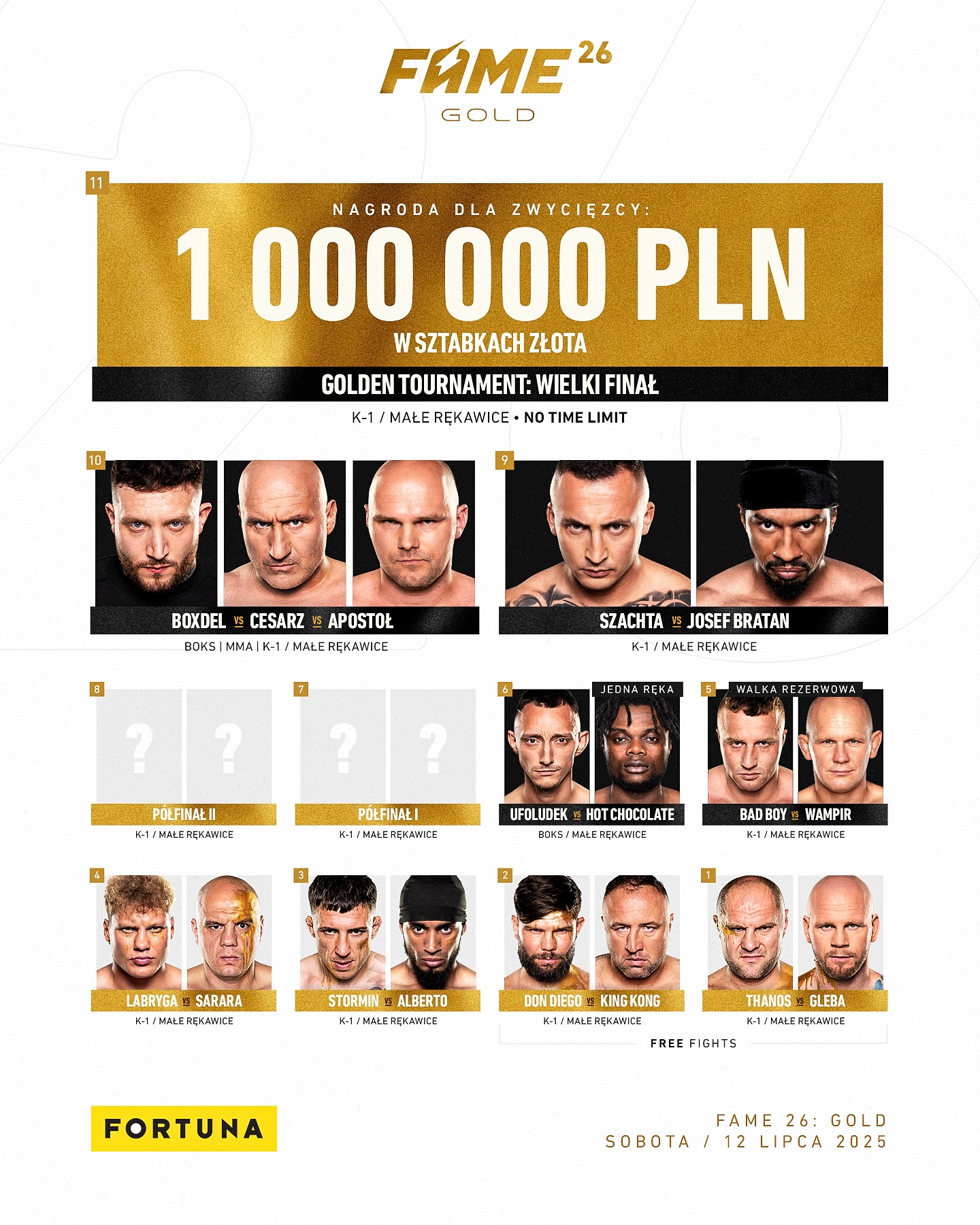 Gala FAME MMA 26: Gold - wyniki walk